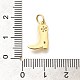 Латунные микропаве прозрачные подвески с фианитом KK-L225-045G-3