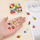 30 шт. 5 стиля подвески из стеклянных бусин FIND-CA0006-25-3