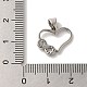 Подвеска из латуни с микропаве из кубического циркония KK-U027-22P-3