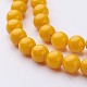 Естественно Mashan нефрита круглые бусины нити G-D263-10mm-XS07-2
