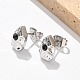 Серьги-гвоздики из нержавеющей стали 304 EJEW-F361-08P-4