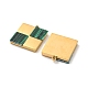 Синтетические малахитовые подвески STAS-L022-203G-2