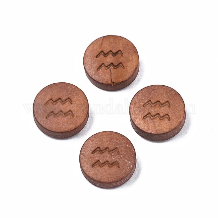 Деревянные бусины с лазерной гравировкой WOOD-S053-53B-1