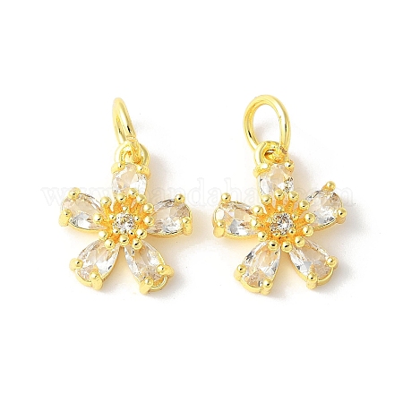 Латунные микро проложить кубического циркония подвески KK-U067-03G-04-1