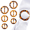 AHANDMAKER 30 Pieces Resin Scarves Buckle, Fashion T- Shirt Clips, Round Circle Silk Scarf Ring Clips for Clothes Scarves T-Shirts (3.6cm, 4.2cm, 5cm)