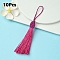 Polyester Tassel Big Pendant Decorations, Camellia, 145~175x10.5~12mm