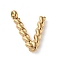 316 Surgical Stainless Steel Pendants & Charms, Golden, Letter V, 13.5x10x2mm, Hole: 2mm
