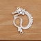 Alloy Dragon Connector Charms for DIY jewelry accessories, Platinum, 44x32mm