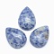 Natural Blue Spot Jasper Cabochons, Teardrop, 25x18x7mm