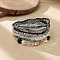 Bohemian Glass Beaded Stretch Bracelet Sets, Summer Beach Stackable Charm Bracelets for Women