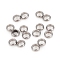 Non-Tarnish 201 Stainless Steel Spacer Bars, Double Ring, Number 8 Shape, Stainless Steel Color, 11.8x6x2.4mm, Hole: 4mm