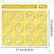 CRASPIRE 6 Styles Christmas Gold Foil Embossed Stickers Snowflake Bell Snowman Xmas Tree Santa Claus Elk 2 Inch Certificate Embossed Sealing Decal Round Label Self Adhesive Decal for Envelope Awards
