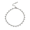 Rack Plating Brass Bracelets for Women, Platinum, Long-Lasting Plated, Lead Free & Cadmium Free, Round, 7-1/8 inch(18.2cm).