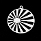 Tarnish Resistant 201 Stainless Steel Pendants, Laser Cut, Sunburst, Stainless Steel Color, 31x28x1mm, Hole: 1.8mm