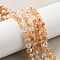 Natural Citrine Beads Strands, Round, 6.3~6.5mm, Hole: 0.5mm, about 63pcs/strand, 15.35''(39cm)