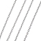 Iron Textured Cable Chains, Unwelded, with Spool, Lead Free, Oval, Platinum, 5x3.5x1mm