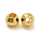 Rack Plated Round Brass Beads, Long-Lasting Plated, Cadmium Free & Lead Free, Faceted, Real 18K Gold Plated, 4.5mm, Hole: 2mm