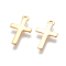 201 Stainless Steel Pendants, Cross, Golden, 16.5x10x1mm, Hole: 1.2mm