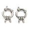 Non-Tarnish 304 Stainless Steel Spring Ring Clasps, Ring, Stainless Steel Color, 14x4mm, Hole: 2.5mm