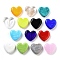 Heart Handmade Lampwork Beads, Mixed Color, 19.5x20.5x6.5mm, Hole: 1.8mm