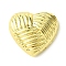 Rack Plating Brass European Beads, Long-Lasting Plated, Lead Free & Cadmium Free, Large Hole Beads, Heart, Real 18K Gold Plated, 19.5x21x8.5mm, Hole: 4.5mm
