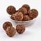 Grade A Rhinestone Pave Disco Ball Beads, for Unisex Jewelry Making, Round, Smoked Topaz, 16mm, Hole: 1.5mm