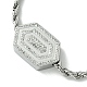 Браслет с шестигранными звеньями из кубического циркония BJEW-Q775-06P-3