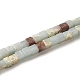 Синтетические бусины пряди аква терра яшма G-B064-A26-1
