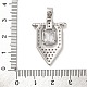 Латунные подвески с кубическим цирконием KK-D536-16P-3