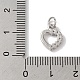 Подвески из латуни и прозрачного циркония с покрытием стойки KK-L216-013P-3