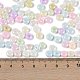 Непрозрачные цвета блестящие стеклянные бусины X1-SEED-P008-01C-13-4