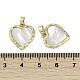 Подвески из латуни из натуральных ракушек KK-Z078-29G-3