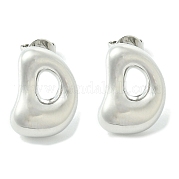 Серьги из латуни с покрытием стойки EJEW-S222-01P-D