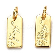Латунные почтовые открытки-подвески KK-B028-02G