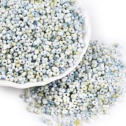 Выпечка краска стеклянные бусины SEED-C003-01N