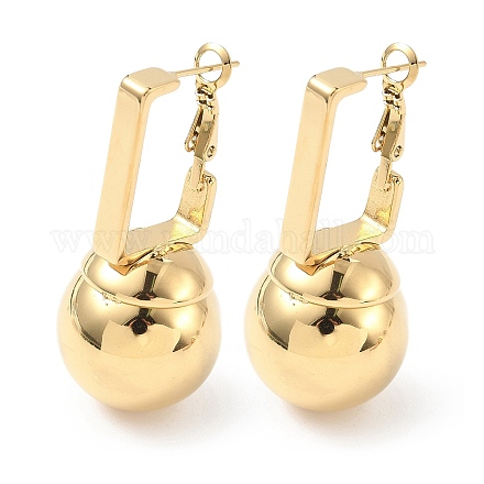 Серьги-кольца из нержавеющей стали 304 EJEW-V015-03G-1