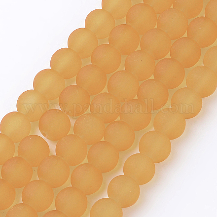 Прозрачные стеклянные бусины GLAA-S031-8mm-11-1