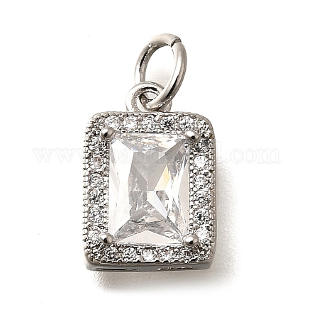 Латунные микро проложить кубического циркония подвески KK-U055-01P-03-1