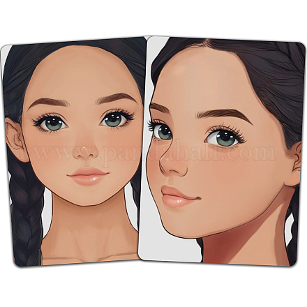 Пластиковая доска для рисования макияжем MRMJ-WH0101-005-1