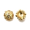 Brass Micro Pave Clear Cubic Zirconia Bead Caps, Cadmium Free & Lead Free, Long-Lasting Plated, Rack Plating, Real 18K Gold Plated, 8.5x3.5mm, Hole: 1.2mm