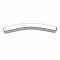 Non-Tarnish 201 Stainless Steel Beads, Curve Tube, Stainless Steel Color, 40x7x4mm, Hole: 2.5x2.5mm