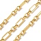 Brass Oval Link Chains, Lead Free & Cadmium Free, Rack Plating, Long-Lasting Plated, with Spool, Unwelded, Real 18K Gold Plated, 13x5.5x1.2mm and 6.5x5x2mm