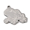 Non-Tarnish 201 Stainless Steel Pendants, Frog Charm, Stainless Steel Color, 19.5x21.5x1.5mm, Hole: 1mm