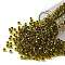 TOHO Round Seed Beads, Japanese Seed Beads, (747) Copper Lined Lime Green, 8/0, 3mm, Hole: 1mm, about 1110pcs/50g