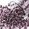 6/0 Glass Seed Beads, Transparent Inside Colours, Round Hole, Round, Coconut Brown, 6/0, 4~5x2.5~4.5mm, Hole: 1.2mm, about 4500pcs/bag