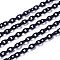 ABS Plastic Cable Chains, Oval, Black, 14.96 inch~15.35 inch(38~39cm), 5.5~6mm