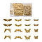 Tibetan Style Alloy Beads, Cadmium Free & Lead Free, Mixed Shapes, Antique Golden, 4x14x4mm, Hole: 1.5mm, 320pcs/box