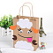 DIY Rectangle with Sheep Pattern Kraft Paper Bag Making Set, Including Paper Bag, Non Woven Fabrics Stickers, Eyes Cabochons, Mixed Color, 306mm, Bag: 210x160x1.5mm, Unfold: 210x160x80mm