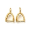 Rack Plating Brass Ice Pick Pinch Bails, Long-Lasting Plated, Real 14K Gold Plated, 11x6.5x3.5mm, Hole: 1.8mm, Pin: 0.9mm