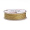 Polyester Metallic Thread, Goldenrod, 1mm, about 32.8 yards(30m)/roll
